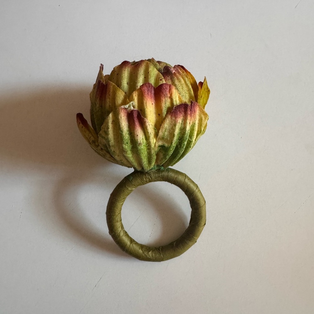 Unique Green Artichoke Napkin Holders